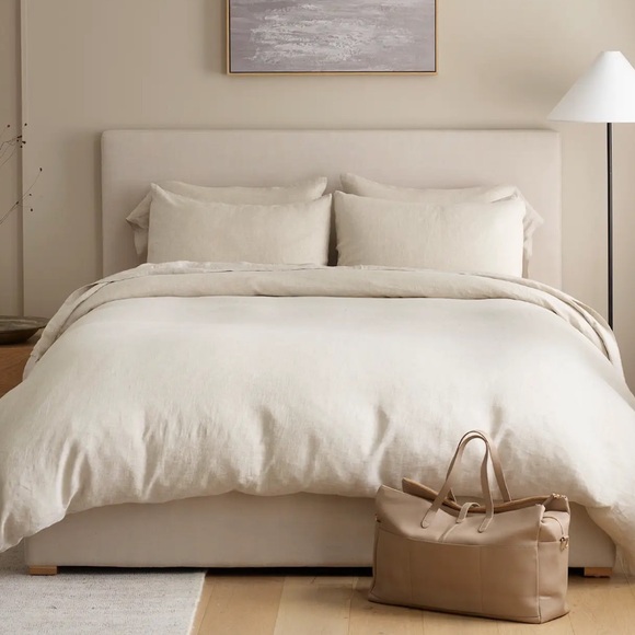 Quince european linen duvet cover set twin - Picture 2 of 7